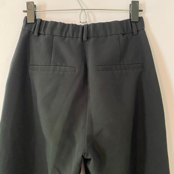 Abercrombie & Fitch Black Pleated Straight Leg Trousers Dress Pants Women size 2 - Picture 9 of 14